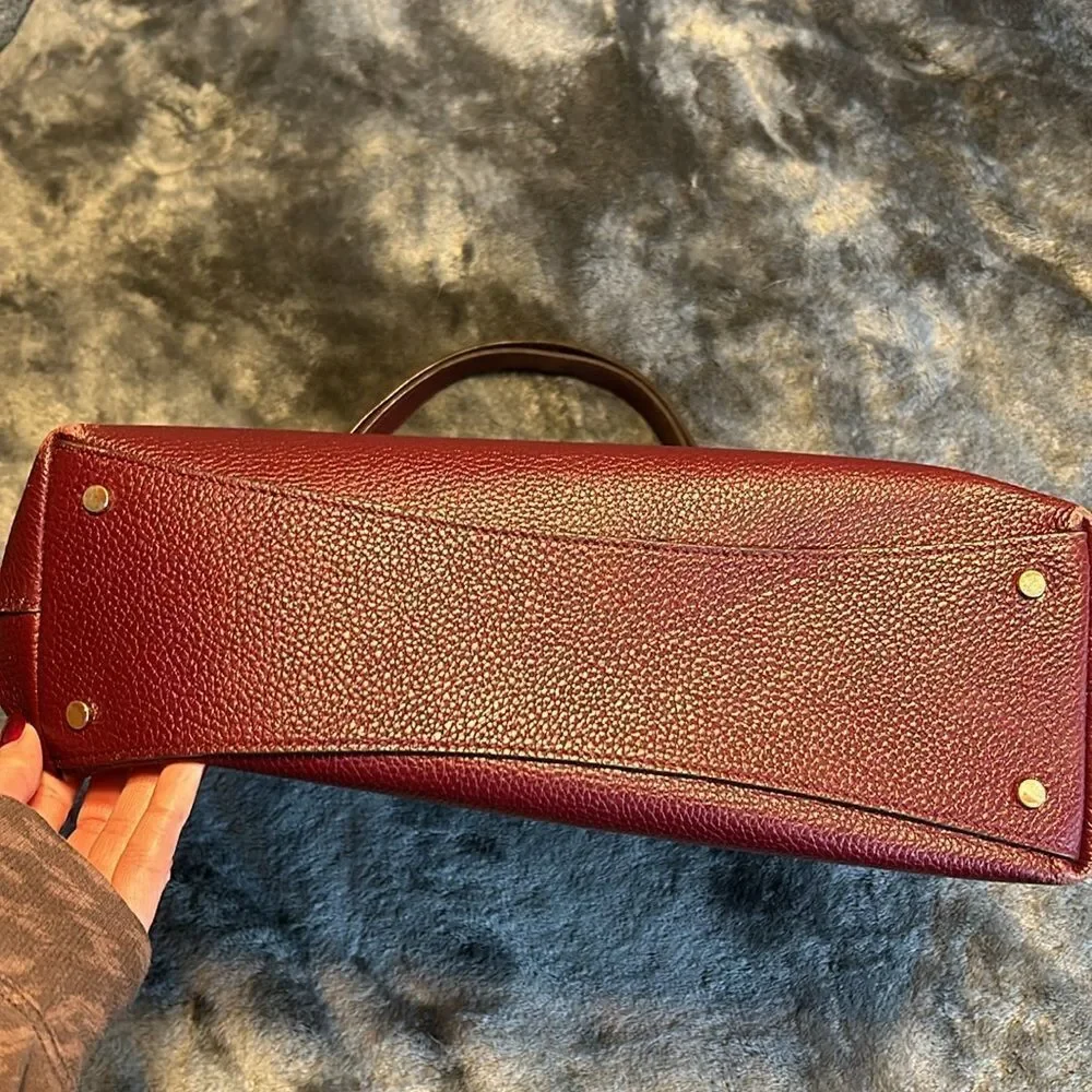 Kate Spade Aubrey brown Red classic timeless Chain purse